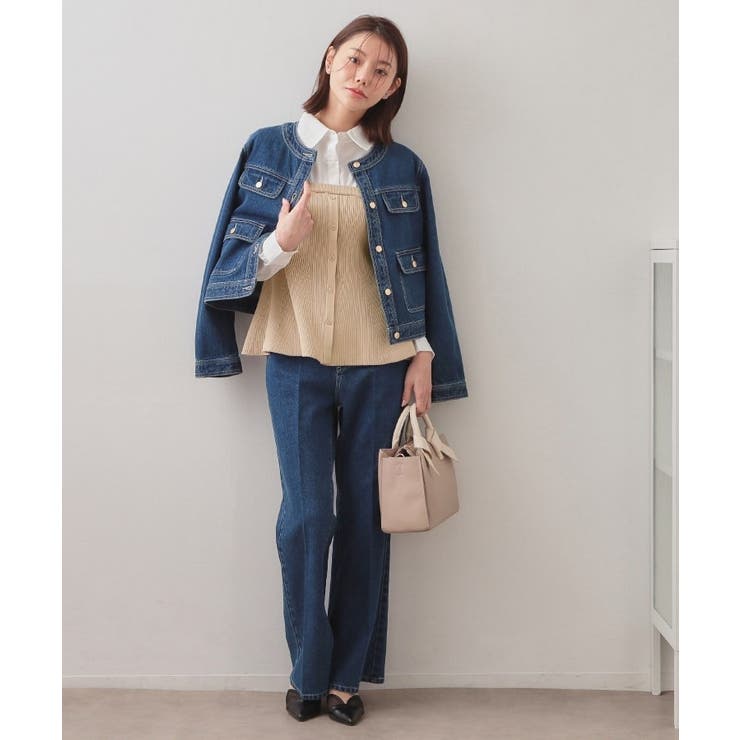 シャツドッキングペプラムニット【洗濯機OK】 | index | 詳細画像9 