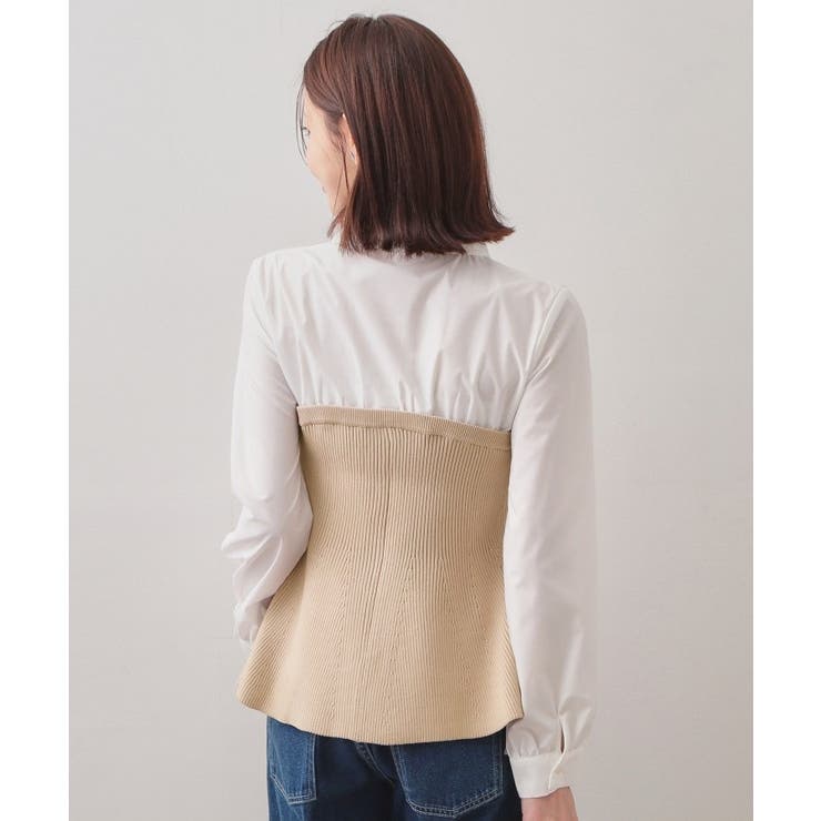 シャツドッキングペプラムニット【洗濯機OK】 | index | 詳細画像21 