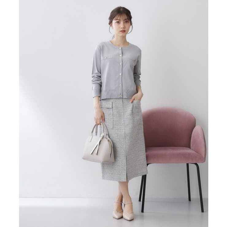 ボクシークルーネックカーディガン【洗濯機OK】 | index | 詳細画像18 