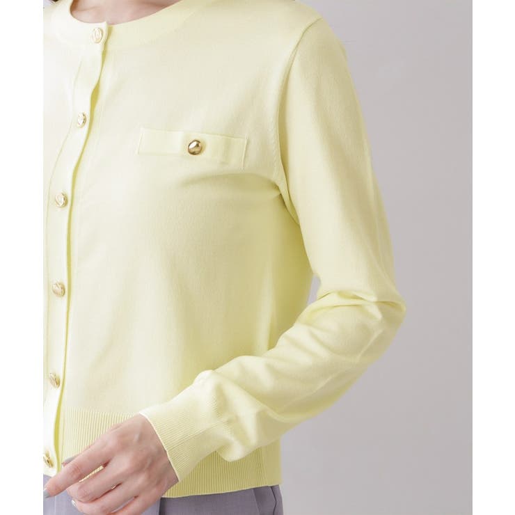 ボクシークルーネックカーディガン【洗濯機OK】 | index | 詳細画像25 