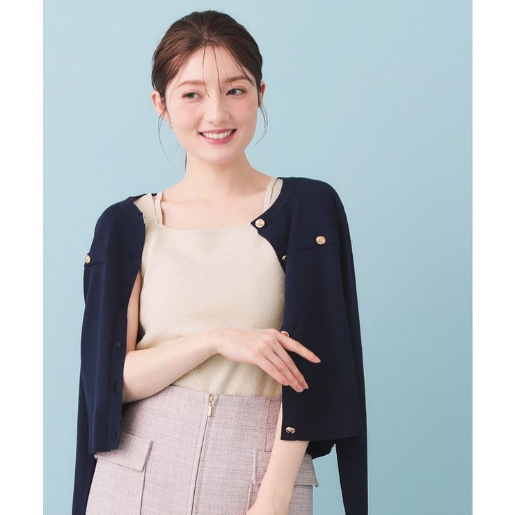 2Wayスクエアネックニットタンク【洗濯機OK/坑ピル】 | index | 詳細画像5 