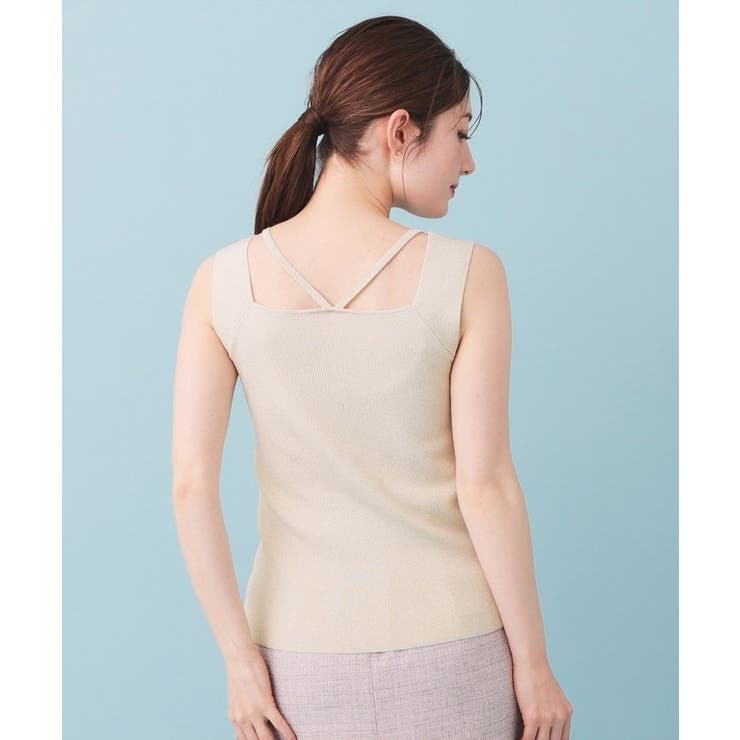 2Wayスクエアネックニットタンク【洗濯機OK/坑ピル】 | index | 詳細画像18 