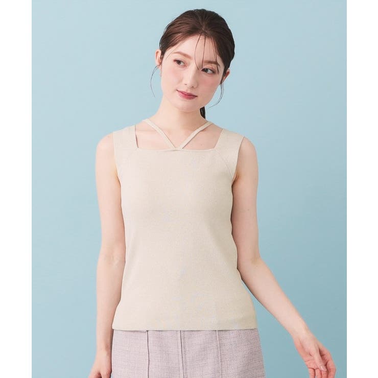 2Wayスクエアネックニットタンク【洗濯機OK/坑ピル】 | index | 詳細画像23 