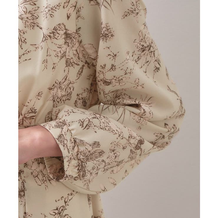 フラワーハイネックタックワンピース【洗濯機OK/イージーアイロン/防シワ】 | index | 詳細画像18 