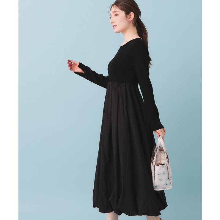 ドッキングバルーンロングフレアワンピース【洗濯機OK】 | index | 詳細画像5 