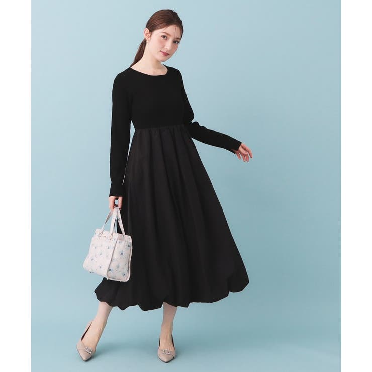 ドッキングバルーンロングフレアワンピース【洗濯機OK】 | index | 詳細画像6 