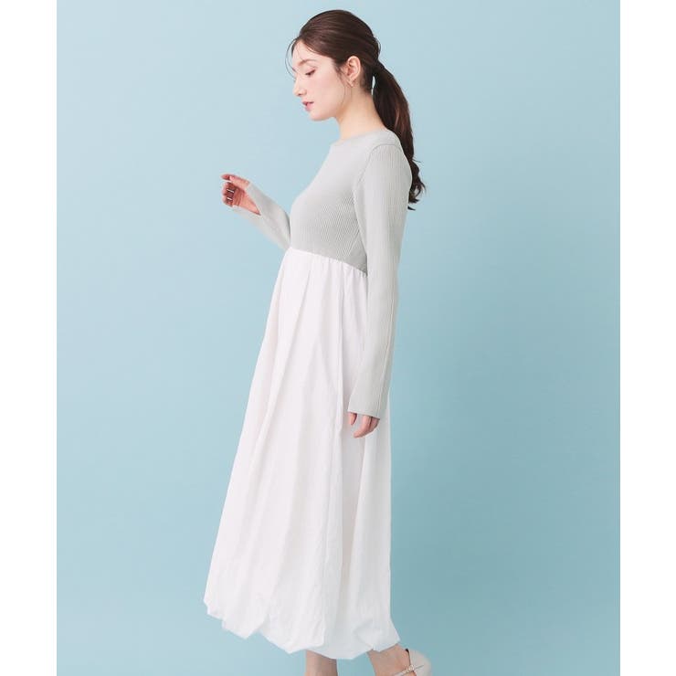 ドッキングバルーンロングフレアワンピース【洗濯機OK】 | index | 詳細画像10 