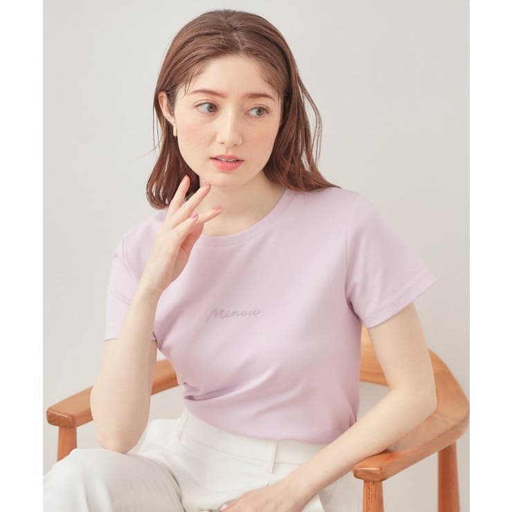 ライトピンク(070) | 【UVケア 接触冷感】フロントロゴ刺繍Tシャツ《洗濯機OK S | index