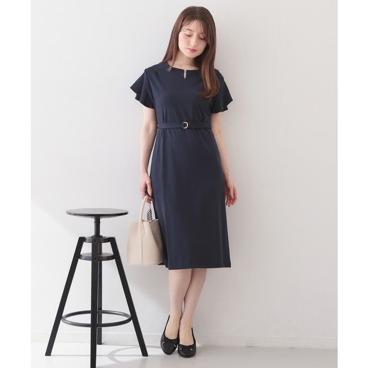 【接触冷感 UVケア】Iラインフレアスリーブワンピース《洗濯機OK XS～3L | index | 詳細画像38 