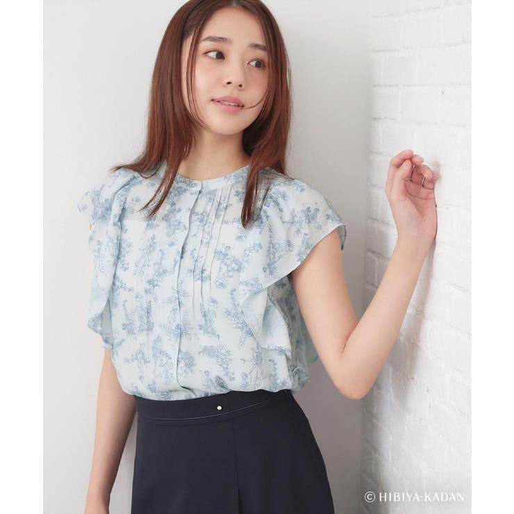 ◆【日比谷花壇コラボ】線画フラワーピンタックブラウス【防シワ／洗濯機OK】 | index | 詳細画像13 