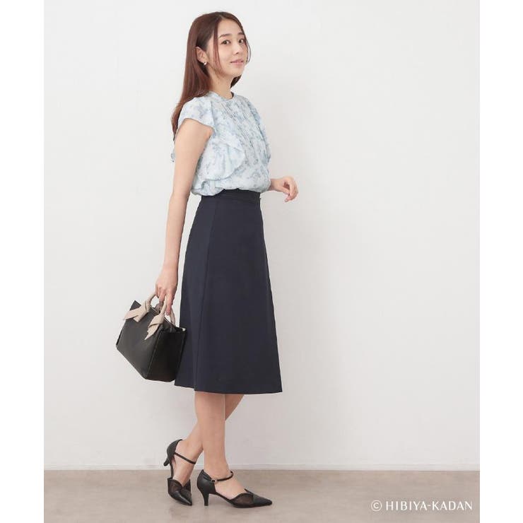 ◆【日比谷花壇コラボ】線画フラワーピンタックブラウス【防シワ／洗濯機OK】 | index | 詳細画像15 