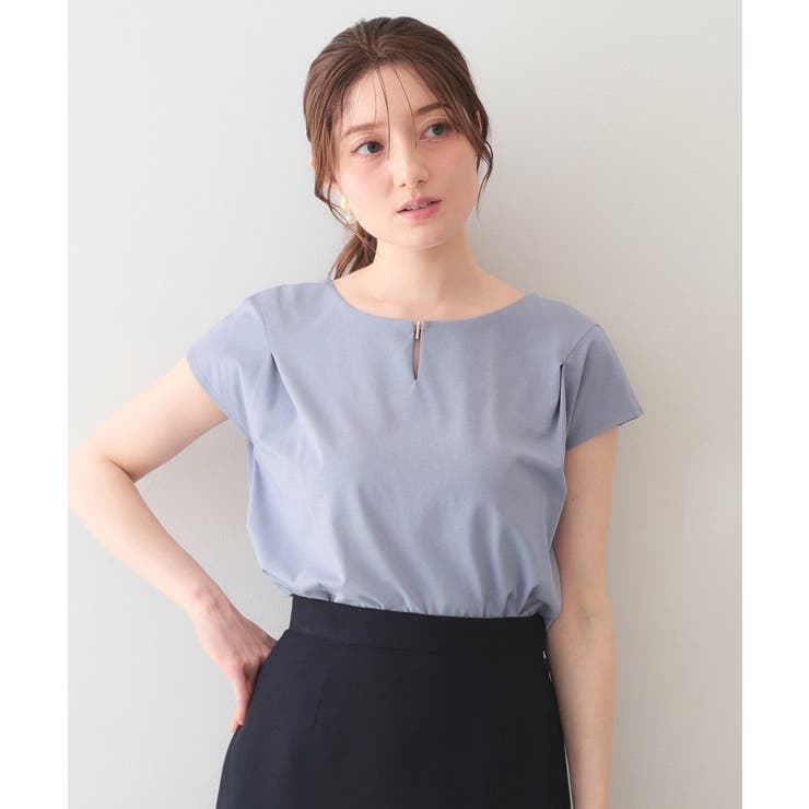 【接触冷感】ビジューキーネックフレンチトップス《UVケア 洗濯機OK XS～3L | index | 詳細画像26 