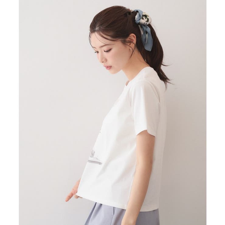 【UV】フラワープリントTシャツ≪洗濯機OK／接触冷感≫ | index | 詳細画像2 