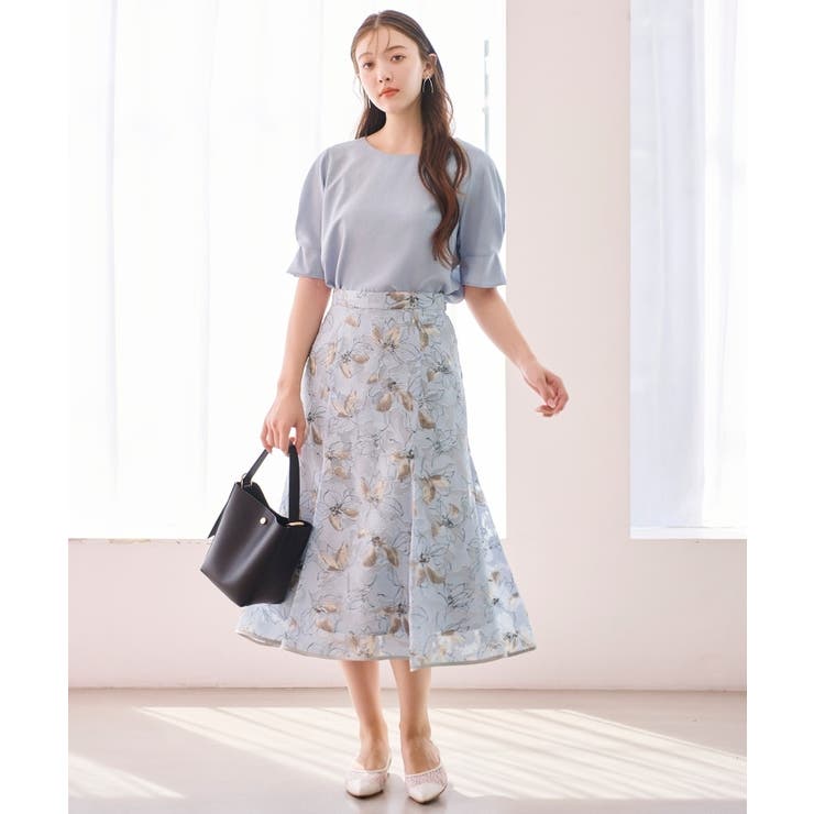 《新色追加》タックスリーブブラウス【洗濯機洗い可/吸水速乾/防シワ/抗ピル】 | index | 詳細画像1 