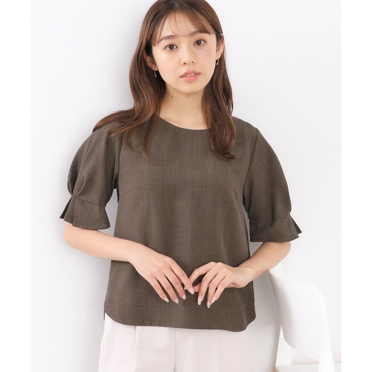 《新色追加》タックスリーブブラウス【洗濯機洗い可/吸水速乾/防シワ/抗ピル】 | index | 詳細画像20 