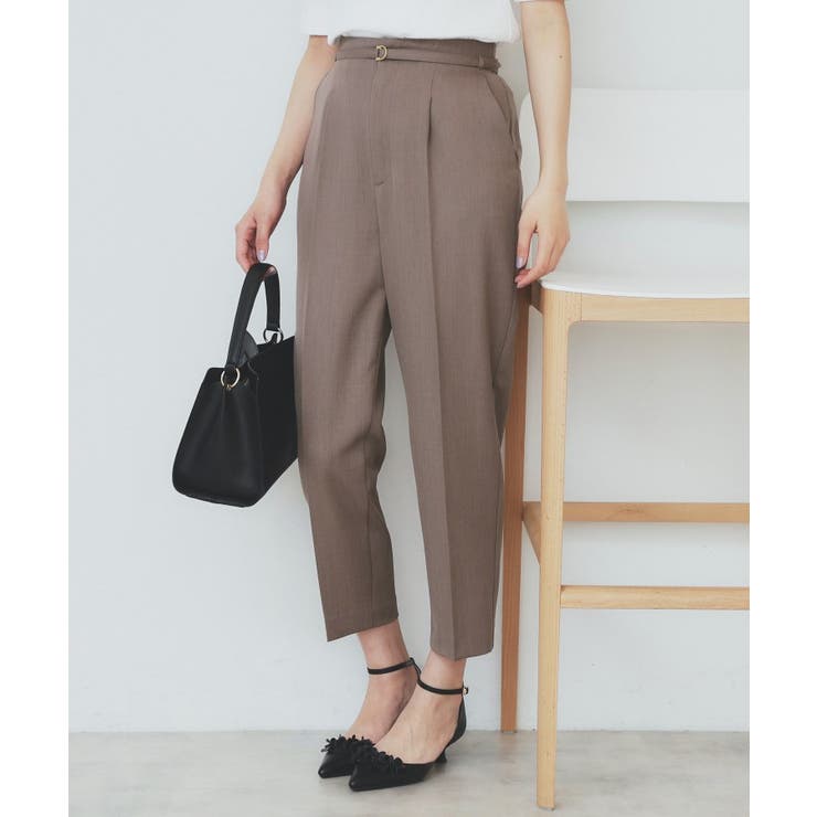 モカブラウン(842) | ストレッチテーパードパンツ【洗濯機洗い可/吸水速乾/防シワ】 | index