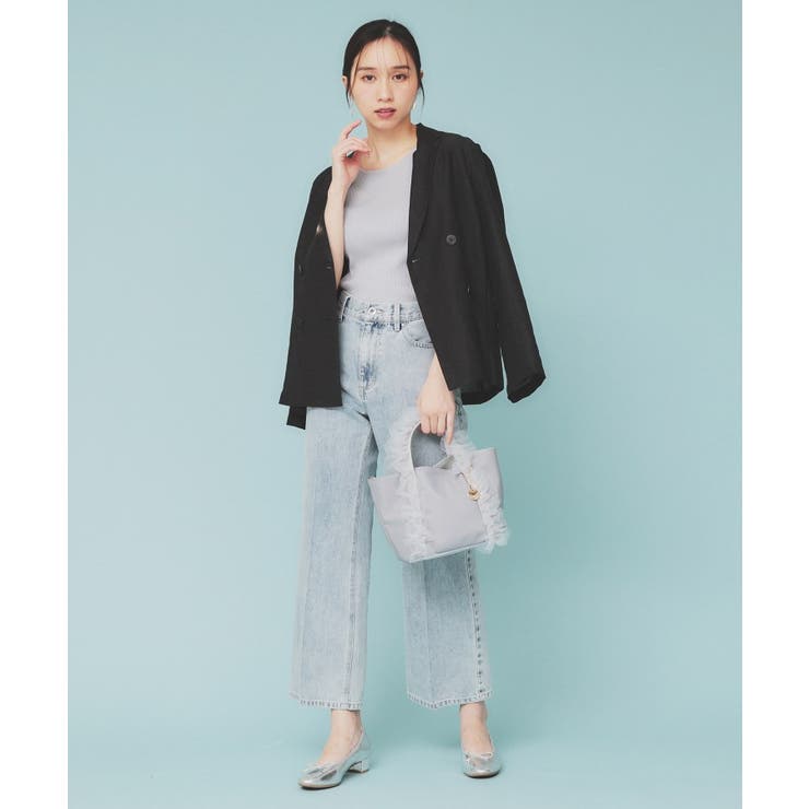 麻調シアーダブルブレストテーラードジャケット【洗濯機洗い可】 | index | 詳細画像14 