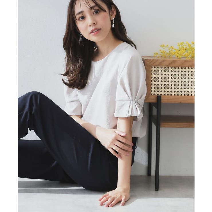 《8色展開 XS LLサイズ》タックパフスリーブブラウス【洗濯機洗い可 | index | 詳細画像15 