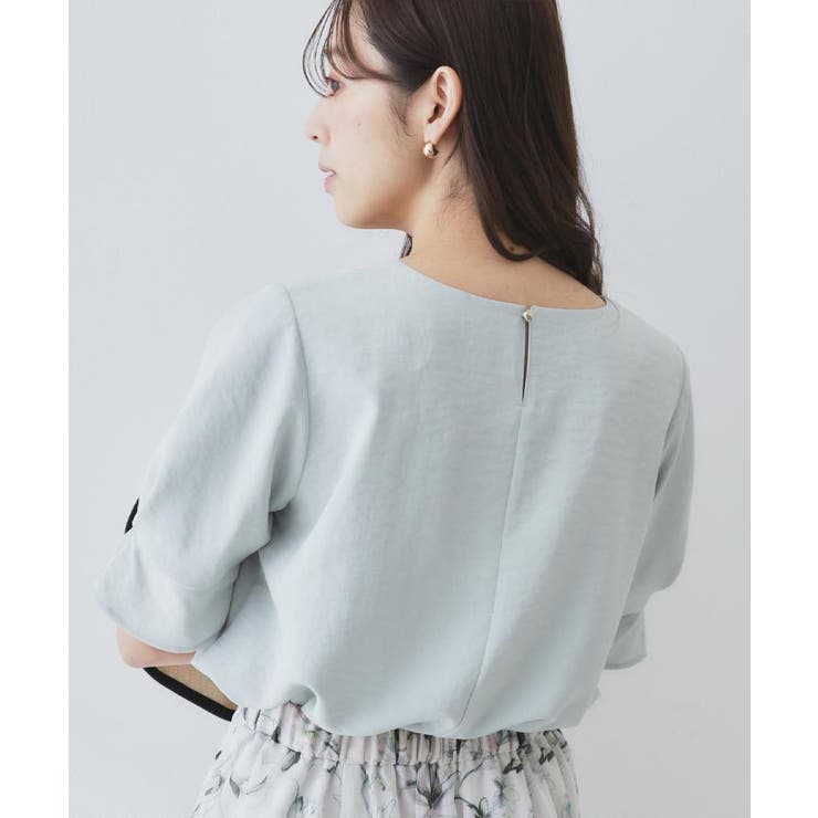 《8色展開 XS LLサイズ》タックパフスリーブブラウス【洗濯機洗い可 | index | 詳細画像61 