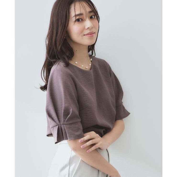 《8色展開 XS LLサイズ》タックパフスリーブブラウス【洗濯機洗い可 | index | 詳細画像72 