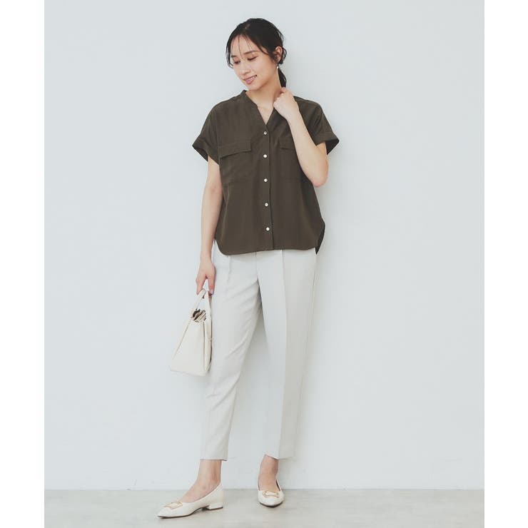 ダブルポケットスキッパーブラウス【洗濯機洗い可/イージーアイロン】 | index | 詳細画像18 