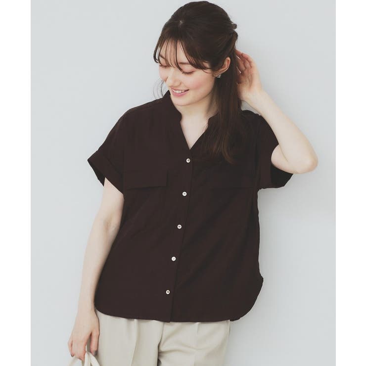 ダブルポケットスキッパーブラウス【洗濯機洗い可/イージーアイロン】 | index | 詳細画像26 