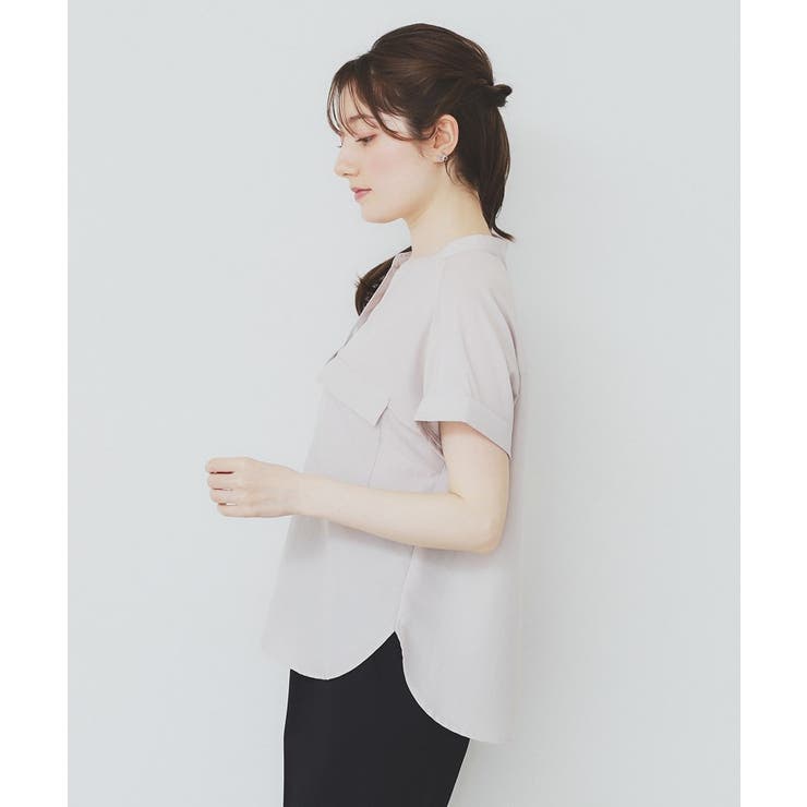 ダブルポケットスキッパーブラウス【洗濯機洗い可/イージーアイロン】 | index | 詳細画像42 