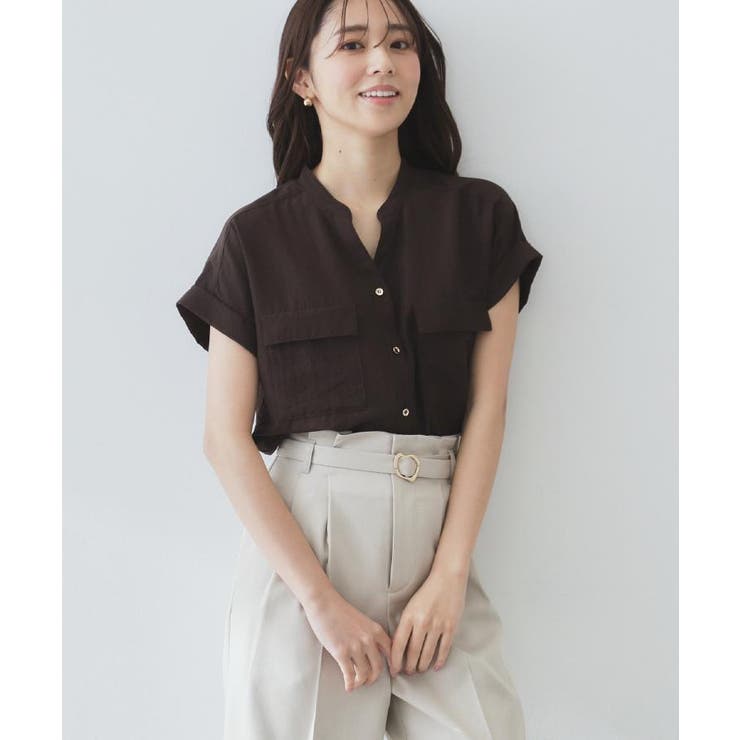 ダブルポケットスキッパーブラウス【洗濯機洗い可/イージーアイロン】 | index | 詳細画像23 