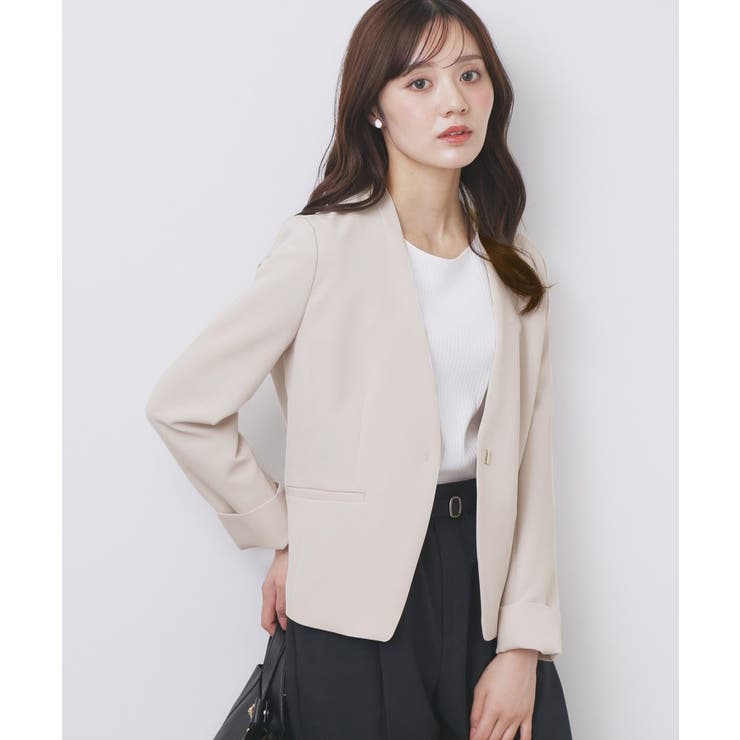 ストレッチノーカラージャケット セットアップ対応 | index | 詳細画像8