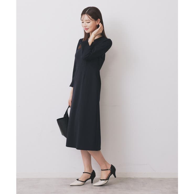 ストレッチキーネックワンピース【洗濯機OK/イージーアイロン】 | index | 詳細画像7 