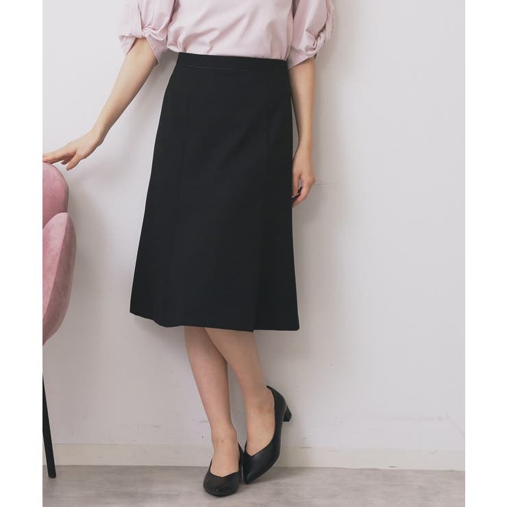 ブラック(019) | ストレッチセミフレアスカート セットアップ対応 | index