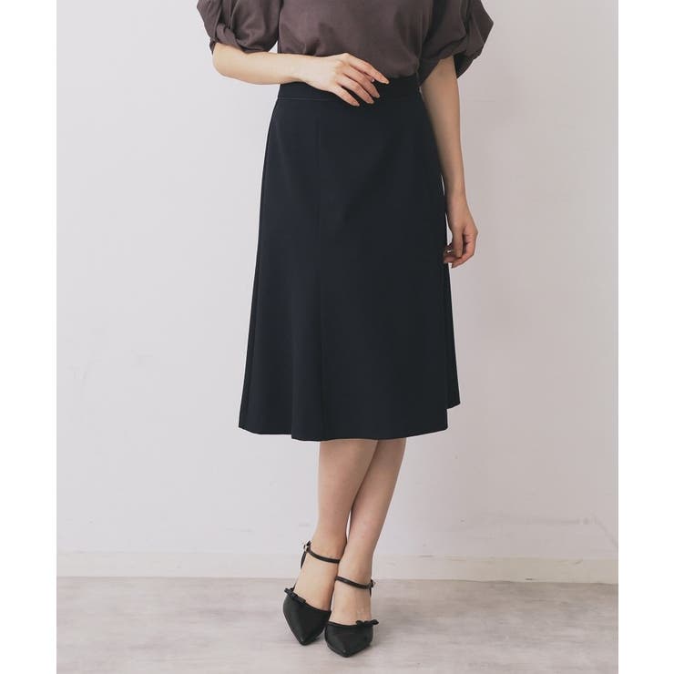 ネイビー(094) | ストレッチセミフレアスカート セットアップ対応 | index
