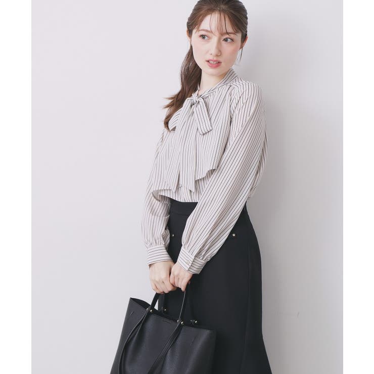 アシンメトリーレイヤードボウタイブラウス【洗濯機OK イージーアイロン 防シワ】… | index | 詳細画像19 