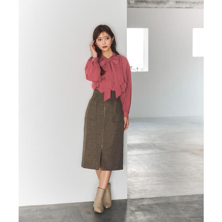 アシンメトリーレイヤードボウタイブラウス【洗濯機OK イージーアイロン 防シワ】… | index | 詳細画像2 