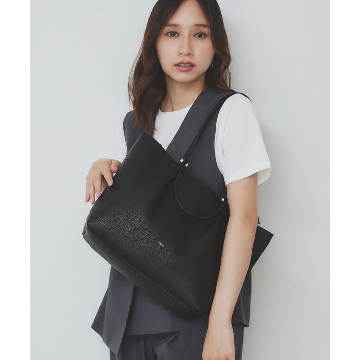 軽量合皮】ダブルハンドルA4トートバッグ[品番：WRDW0220989]｜index