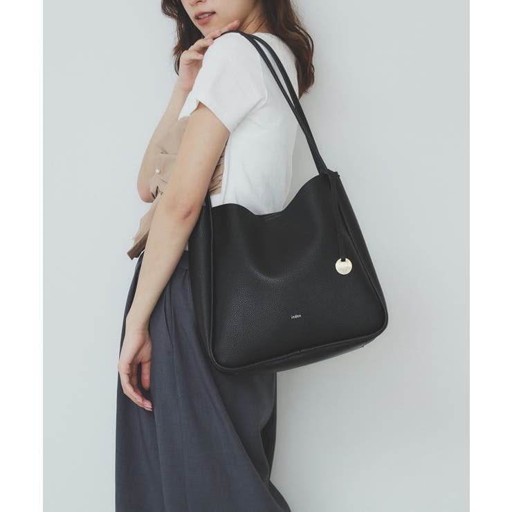 【A4サイズ収納可能】コインチャーム付きトートバッグ | index | 詳細画像3 