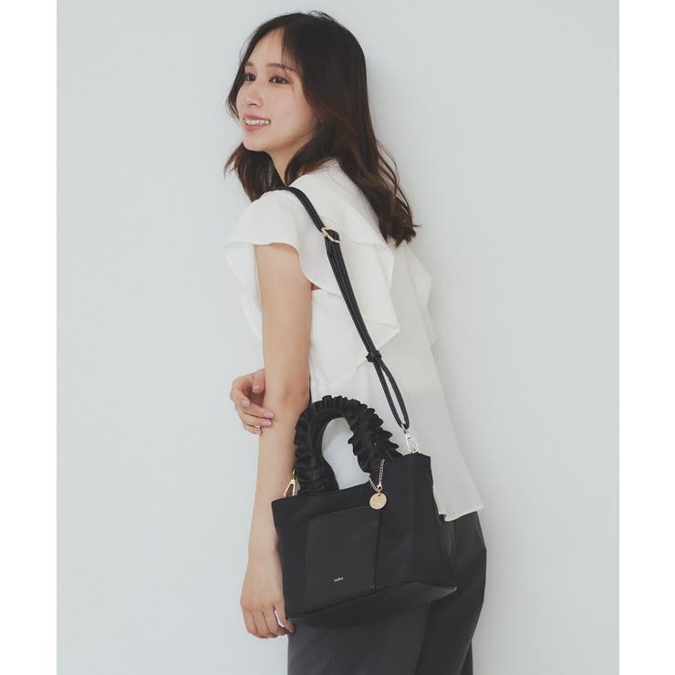 【2WAY】持ち手フリルトートバッグ | index | 詳細画像3 