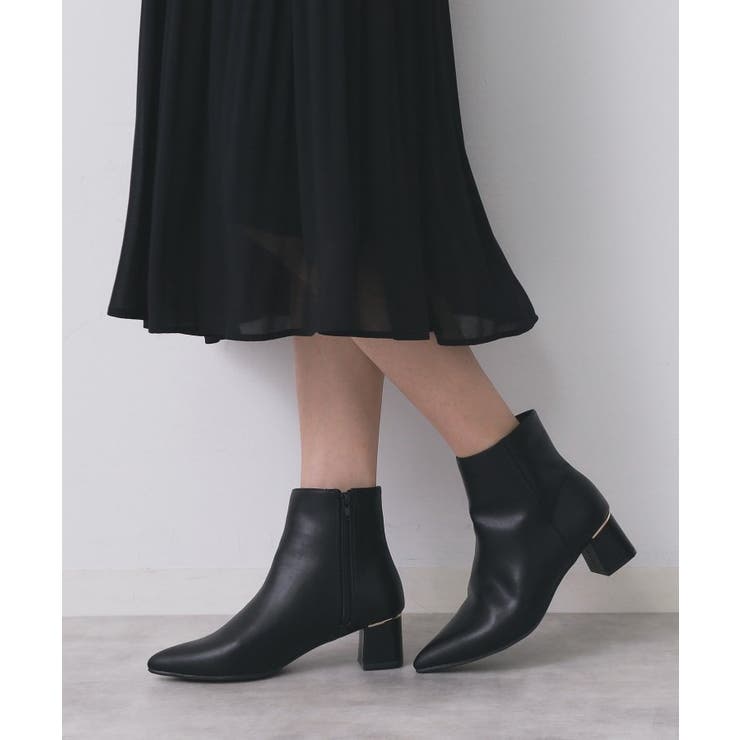 【抗菌防臭】レザー調スムースショートブーツ | index | 詳細画像1 