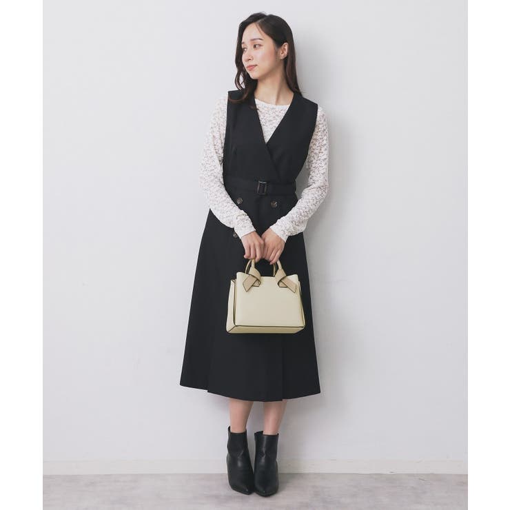 【2WAY】リボンハンドルミドルトートバッグ | index | 詳細画像6