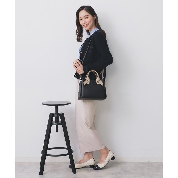 【2WAY】リボンハンドルミドルトートバッグ | index | 詳細画像8