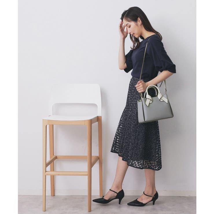 【2WAY】リボンハンドルミドルトートバッグ | index | 詳細画像10