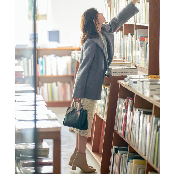 【2WAY】リボンハンドルミドルトートバッグ | index | 詳細画像3