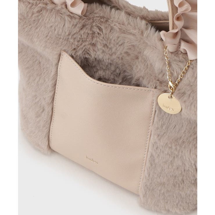 フリルハンドル フェイクファーミドルトートバッグ | index | 詳細画像20 