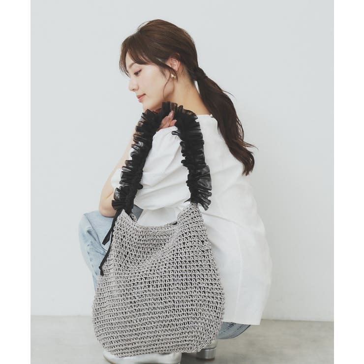 雑材ワンショルダーフリルA4トート | index | 詳細画像1