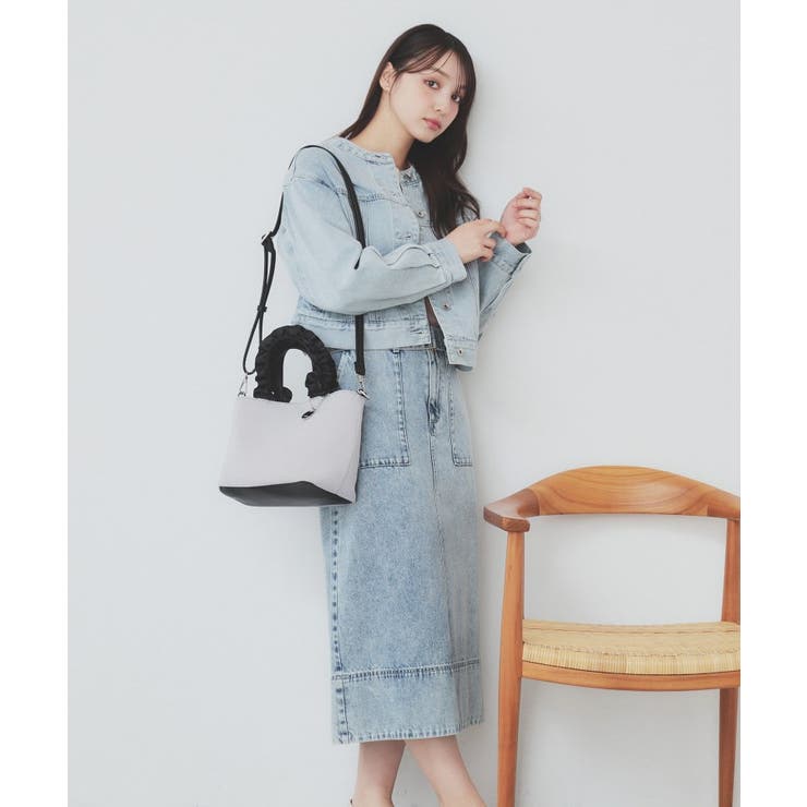 【2WAY】ラインストーン持ち手フリルバッグ | index | 詳細画像3 