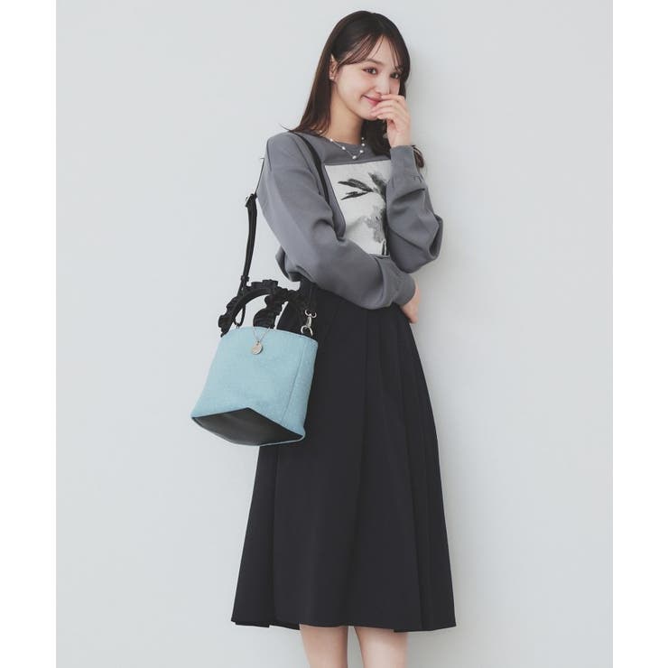 【2WAY】ラインストーン持ち手フリルバッグ | index | 詳細画像5 