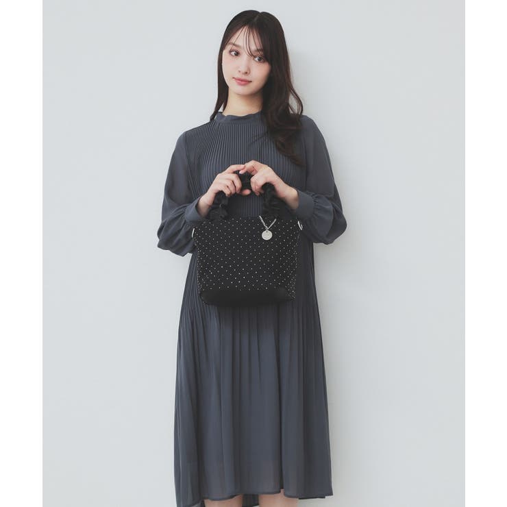 【2WAY】ラインストーン持ち手フリルバッグ | index | 詳細画像7 