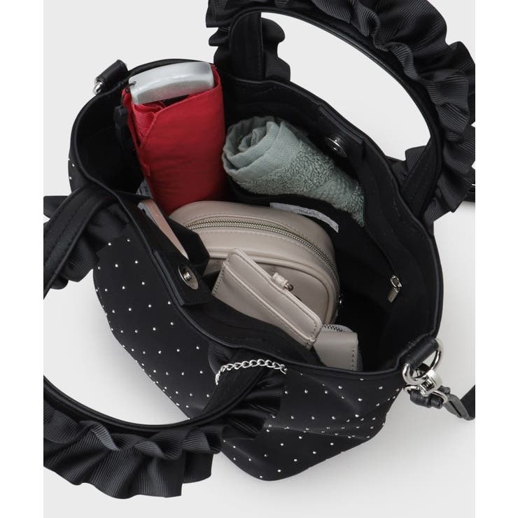 【2WAY】ラインストーン持ち手フリルバッグ | index | 詳細画像17 