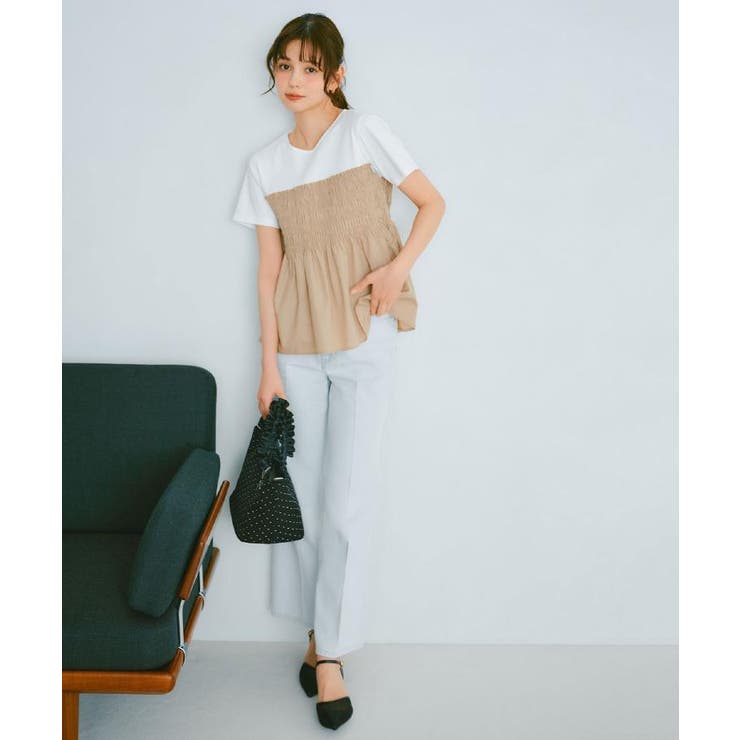 【2WAY】ラインストーン持ち手フリルバッグ | index | 詳細画像1 