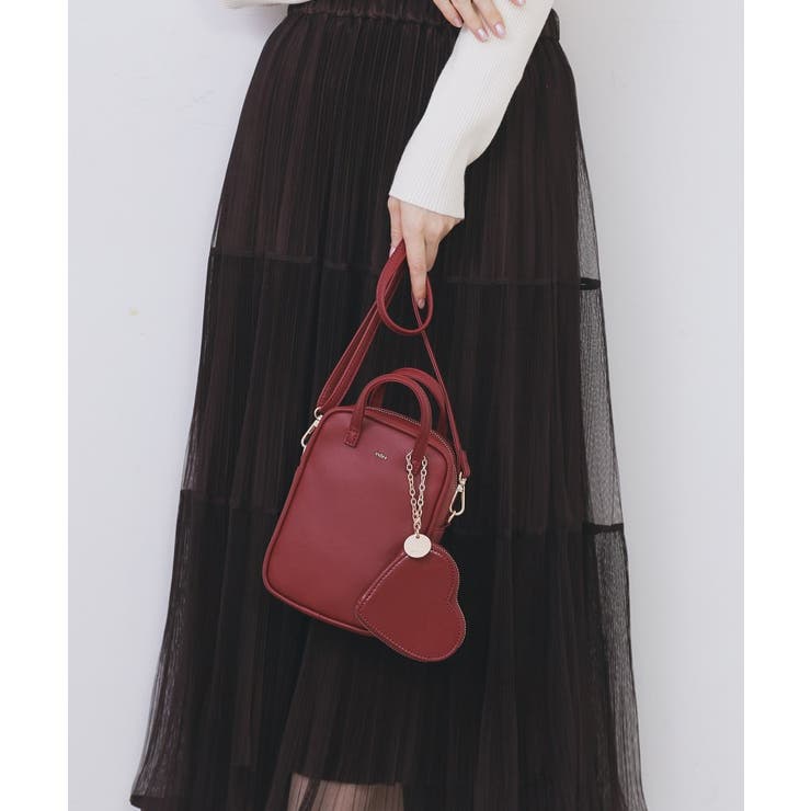 【2WAY】ハートポーチ付きミニショルダーバッグ | index | 詳細画像1 